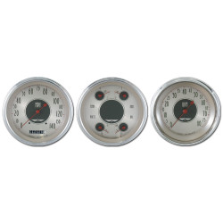 PartzBiz CM AN53SLC - Classic Instruments American Nickel 3 Gauge Set