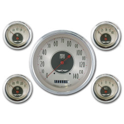 PartzBiz CM AN54SLC - Classic Instruments American Nickel 5 Gauge Set