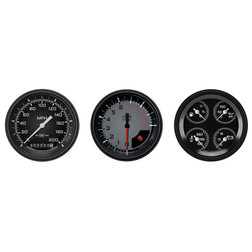 PartzBiz CM: AX03GBLF-Classic Instruments Auto Cross Grey 6 เกจชุด
