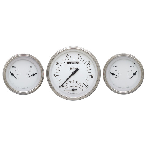 PartzBiz CM: WH61SLF-เครื่องดนตรีคลาสสิค White Hot Three Gauge Set