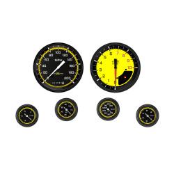 PartzBiz CM AX151YBLF - AutoCross Yellow Six Gauge Set 151