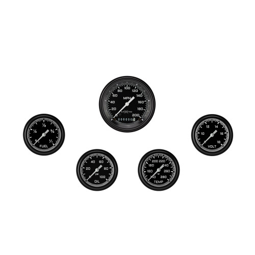 PartzBiz CM: AX300GBLF-AutoCross Gray Five Gauge Set 300