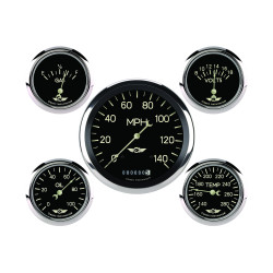 PartzBiz CM CL954SRC - Classic Series Five Gauge Set, 4 5/8