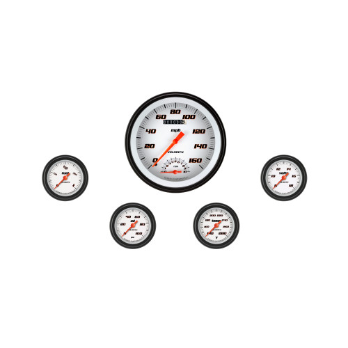 PartzBiz CM: VS165WBLF-Velocity White Five Gauge Set 165 PartzBiz CM: VS165WBLF-Velocity White Five Gauge Set 165