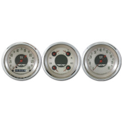 PartzBiz CM AN03SHC - Classic Instruments American Nickel 3 Gauge Set