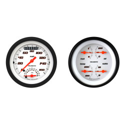 PartzBiz CM VS32WBLF - Classic Instruments Velocity White Two Gauge Set
