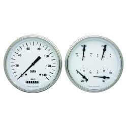 PartzBiz CM WH52SLF - เครื่องดนตรีคลาสสิค White Hot Two Gauge Set
