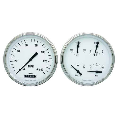 PartzBiz CM: WH52SLF-เครื่องดนตรีคลาสสิค White Hot Two Gauge Set