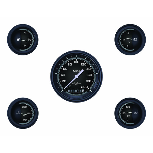 PartzBiz CM: AX00GBLF-Classic Instruments Auto Cross Grey 6 เกจชุด