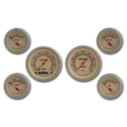 PartzBiz CM VT01SLF - เครื่องดนตรีคลาสสิก Vintage Series Six Gauge Set