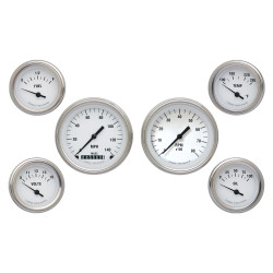 PartzBiz CM WH01SLF - เครื่องดนตรีคลาสสิค White Hot Six Gauge Set