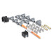 PartzBiz CM: 31223-Black Super Conductor Universal 8 Cyl, 90° Plug/90° Plug PartzBiz CM: 31223-Black Super Conductor Universal 8 Cyl, 90° Plug/90° Plug