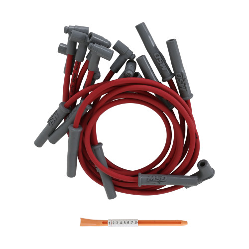 PartzBiz CM: 32189-Super Conductor Spark Plug Wire Set, Dodge Ram, '94-'97, 318-360