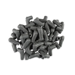 PartzBiz CM 34514 - Boots, 90 Degree Logo Spark Plug, Gray Silicone 50EA