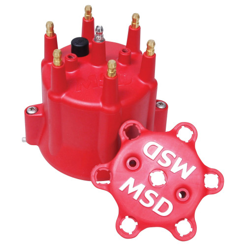 PartzBiz CM: 8014-Chevy MSD 6 กระบอก HEI จำหน่าย Cap พร้อมรีเทนเนอร์