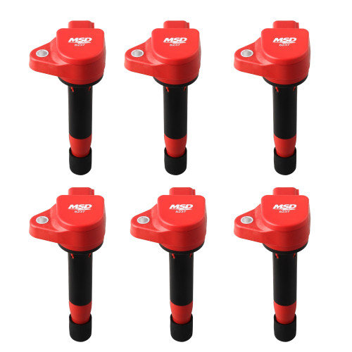 PartzBiz CM: 82376-MSD Ignition Coil - Blaster Series - Honda/Acura V6 - Red - 6-pack PartzBiz CM: 82376-MSD Ignition Coil - Blaster Series - Honda/Acura V6 - Red - 6-pack