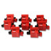 PartzBiz CM: 82648-MSD Ignition Coil - GM LS Blaster Series - L-Series Truck Engine - Red - 8-Pack