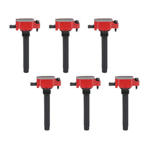 PartzBiz CM: 82736-MSD Ignition Coil - Blaster - Chrysler V6 - Red - 6-Pack PartzBiz CM: 82736-MSD Ignition Coil - Blaster - Chrysler V6 - Red - 6-Pack