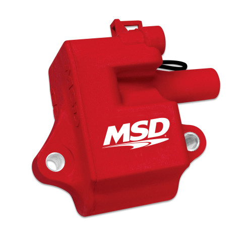 PartzBiz CM: 8285-MSD Ignition Coil - Pro Power Series - GM LS1/LS6 Engines - Red