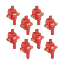 PartzBiz CM 82838 - 7.3L GODZILLA IGNITION COIL, RED, SET OF 8