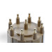 PartzBiz CM: 8132-ACCEL Distributor Cap & Rotor Kit - HEI Style - Tan