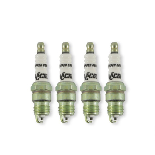 PartzBiz CM: 0574S-4-ACCEL HP Copper Spark Plug - Shorty