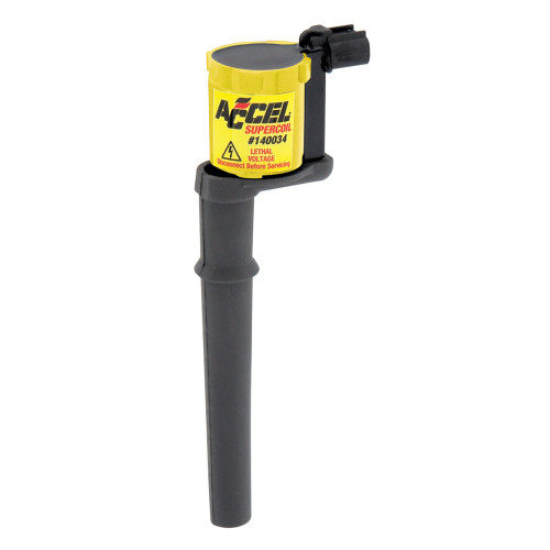 PartzBiz CM: 140034-ACCEL Ignition Coil - SuperCoil - 1997-2011 Ford 4.6L/5.4L 4-valve modular engines - Yellow - Individual PartzBiz CM: 140034-ACCEL Ignition Coil - SuperCoil - 1997-2011 Ford 4.6L/5.4L 4-valve modular engines - Yellow - Individual