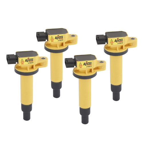 PartzBiz CM: 140078-4-ACCEL Ignition Coil - SuperCoil - Scion - 1.5L - I4 - 4-Pack