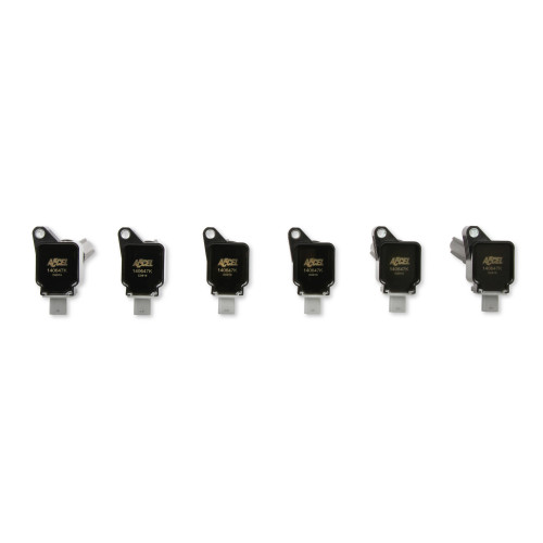 PartzBiz CM: 140647K-6-ACCEL Ignition Coil 2017-2020 Ford EcoBoost 3.5L engines, Black, 6-pack