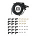 PartzBiz CM: 4041K-Spark Plug Wire Set- 8mm - Black Wire with Black 90 Deg Boots