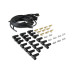 PartzBiz CM: 4041K-Spark Plug Wire Set- 8mm - Black Wire with Black 90 Deg Boots