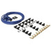 PartzBiz CM: 4040B-Spark Plug Wire Set- 8mm - Blue Wire with Blue Straight Boots PartzBiz CM: 4040B-Spark Plug Wire Set- 8mm - Blue Wire with Blue Straight Boots