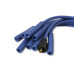 PartzBiz CM: 4040B-Spark Plug Wire Set- 8mm - Blue Wire with Blue Straight Boots PartzBiz CM: 4040B-Spark Plug Wire Set- 8mm - Blue Wire with Blue Straight Boots