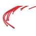 PartzBiz CM: 4041R-Spark Plug Wire Set- 8mm - Super Stock Universal with Graphite Core - Red Wire with Red 90 Deg Boots PartzBiz CM: 4041R-Spark Plug Wire Set- 8mm - Super Stock Universal with Graphite Core - Red Wire with Red 90 Deg Boots