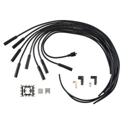 PartzBiz CM 5040K - ชุดสายหัวเทียน - 8 มม. - สากล - ลวดสีดำพร้อมบู๊ทตรงสีดำ PartzBiz CM 5040K - ชุดสายหัวเทียน - 8 มม. - สากล - ลวดสีดำพร้อมบู๊ทตรงสีดำ