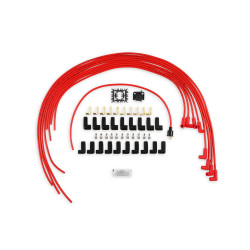 PartzBiz CM 5041R - ชุดสายหัวเทียน - 8 มม. - สากล - ลวดสีแดงพร้อมบู๊ท 90 องศาสีแดง PartzBiz CM 5041R - ชุดสายหัวเทียน - 8 มม. - สากล - ลวดสีแดงพร้อมบู๊ท 90 องศาสีแดง
