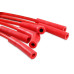 PartzBiz CM: 5129R-Spark Plug Wire Set - Super Stock Spiral Core 8mm - Jeep L6 - Red