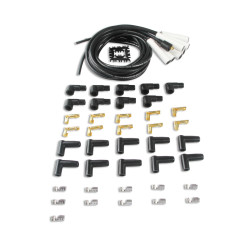 PartzBiz CM 9000C - Spark Plug Wire Set - Universal - 180 Deg White Ceramic Boots PartzBiz CM 9000C - Spark Plug Wire Set - Universal - 180 Deg White Ceramic Boots