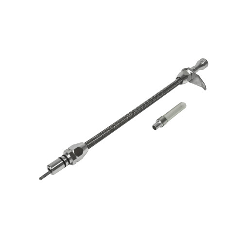 PartzBiz CM: 22165-B&M ก้านวัดน้ำมันและท่อเกียร์อัตโนมัติ - อะลูมิเนียมแท่งยาว/สายถักสแตนเลส PartzBiz CM: 22165-B&M ก้านวัดน้ำมันและท่อเกียร์อัตโนมัติ - อะลูมิเนียมแท่งยาว/สายถักสแตนเลส