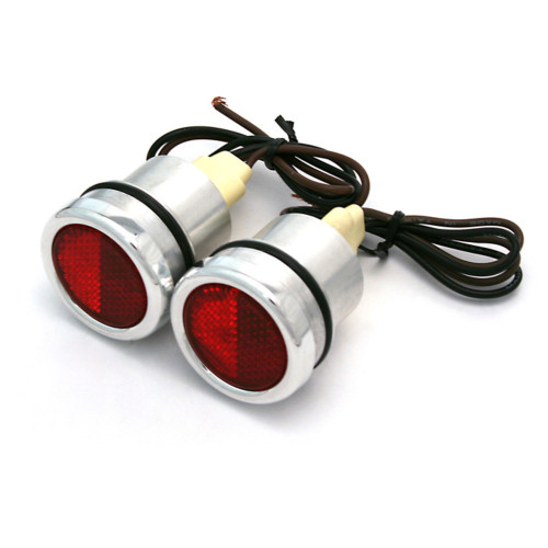 PartzBiz CM: BHCL0RD54-66-Brothers Trucks Bed Hole Caps with Lights - Red PartzBiz CM: BHCL0RD54-66-Brothers Trucks Bed Hole Caps with Lights - Red