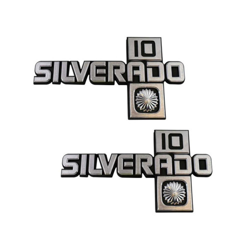 PartzBiz CM: FE87SV1-Brothers Trucks Chevy Fender Emblem - Silverado 10 - Pair PartzBiz CM: FE87SV1-Brothers Trucks Chevy Fender Emblem - Silverado 10 - Pair