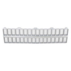 PartzBiz CM 04-326 - BROTHERS Trucks C/K Chevy Grille - ไม่มีหูกระต่าย - Chrome/Grey