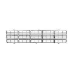 PartzBiz CM 04-310 - BROTHERS Trucks C/K Chevy Grille - ไม่มีหูกระต่าย - สีเงิน