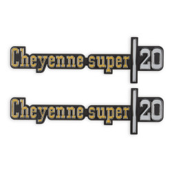 PartzBiz CM 04-542 - BROTHERS Trucks C/K Fender Badge Pair - Cheyenne Super 20 PartzBiz CM 04-542 - BROTHERS Trucks C/K Fender Badge Pair - Cheyenne Super 20