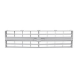 PartzBiz CM 04-178 - BROTHERS Trucks C/K Grille - พร้อม Bowtie - ไม่มีคิ้ว - ไฟหน้าเดี่ยว - สีเงิน