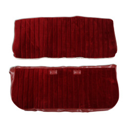 PartzBiz CM 05-296 - BROTHERS Trucks C/K Seat Upholstery Kit - Full Pleat Cloth/Vinyl - Maroon/Burgundy PartzBiz CM 05-296 - BROTHERS Trucks C/K Seat Upholstery Kit - Full Pleat Cloth/Vinyl - Maroon/Burgundy