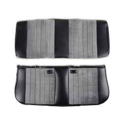PartzBiz CM 05-310 - BROTHERS Trucks C/K Seat Upholstery Kit - Standard Pleat Cloth/Vinyl - Black/Silver PartzBiz CM 05-310 - BROTHERS Trucks C/K Seat Upholstery Kit - Standard Pleat Cloth/Vinyl - Black/Silver
