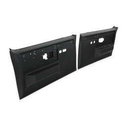 PartzBiz CM FP87FNNBLACK - Brothers Trucks C/K Silverado Door Panels - Black - Non Power