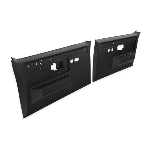 PartzBiz CM: FP87FNNBLACK-Brothers Trucks C/K Silverado Door Panels - Black - Non Power