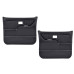 PartzBiz CM: QDP0080WHITE-Brothers Trucks Custom Sport Door Panels - Black with White Stitching PartzBiz CM: QDP0080WHITE-Brothers Trucks Custom Sport Door Panels - Black with White Stitching